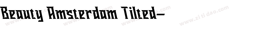 Beauty Amsterdam Tilted字体转换